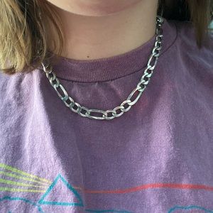 Sterling Silver Figaro chain